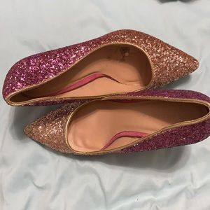 Wild diva two tone sparkle heels